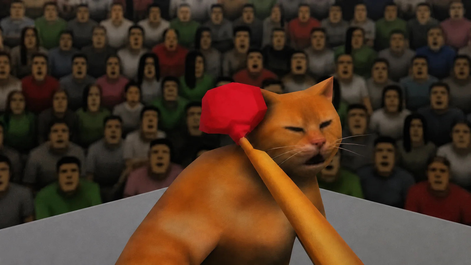the cat slipping a punch